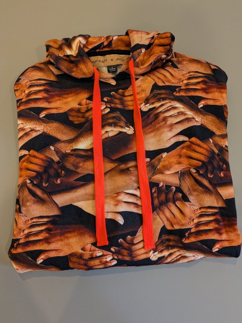 Selam Fessahaye x Monki Hand Print Hoodie Size S Limited Edition 2019